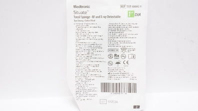 Medtronic TST-1000C-1 Situate Tonsil Sponge RF and X-ray Detectable,  DIA 1inch